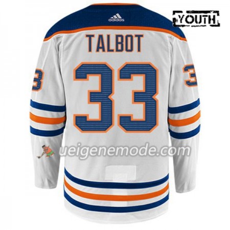 Kinder Eishockey Edmonton Oilers Trikot CAM TALBOT 33 Adidas Weiß Authentic